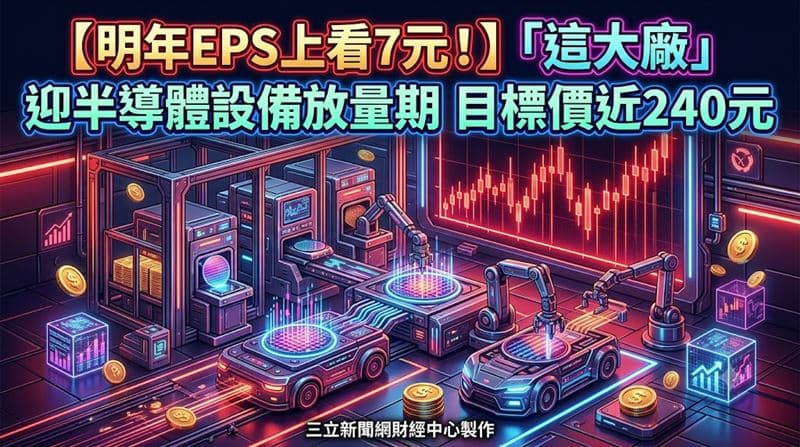 明年EPS上看7元!「這大廠」迎半導體設備放量期 目標價近240元(新聞配圖)