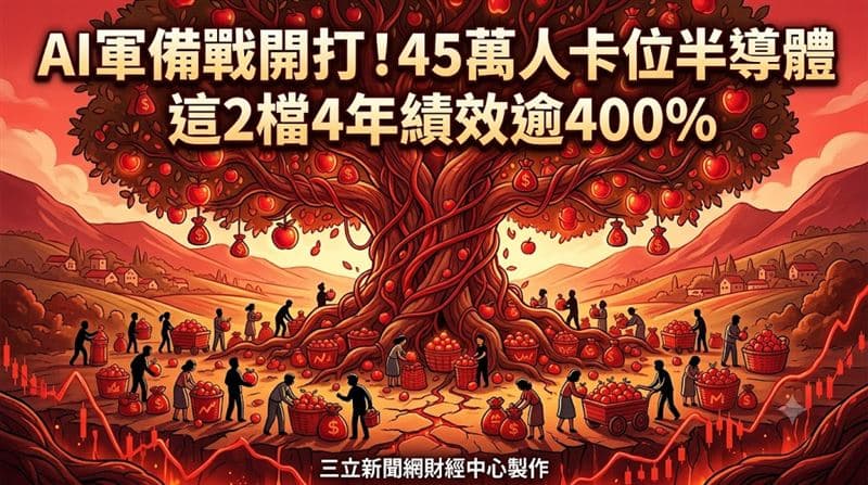 AI軍備戰開打!45萬人卡位半導體 這2檔4年績效逾400%(新聞配圖)