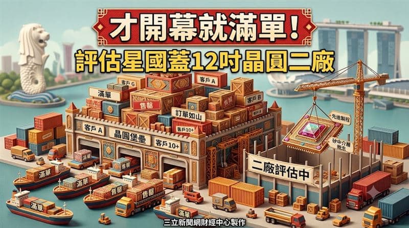 才開幕就滿單!世界先進:評估在星國蓋第二座12吋晶圓廠(新聞配圖)