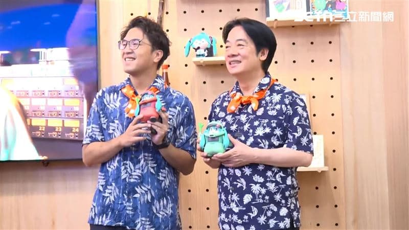 穿花襯衫現身！賴清德直呼「洋流改變選舉環境」：終於見到傳說中的甘蔗（新聞配圖）