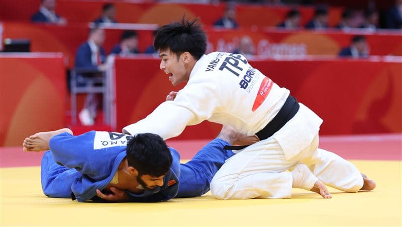 亞運／「柔道男神」楊勇緯2連勝闖進4強賽　強碰巴黎奧運金牌（新聞配圖）