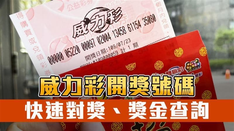 快訊／威力彩頭獎2億！10／1開獎號碼、怎麼玩一次看（新聞配圖）