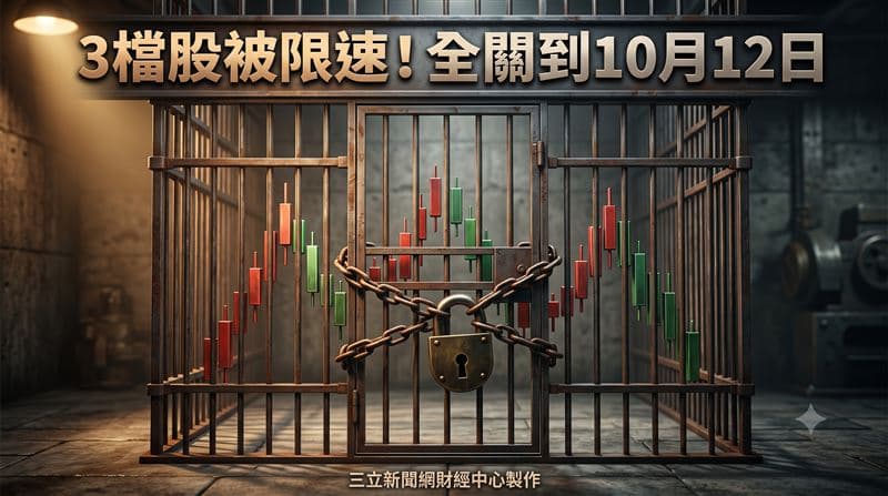 3檔股被限速！它本益比達101倍列2分撮合　全關到10月12日（新聞配圖）