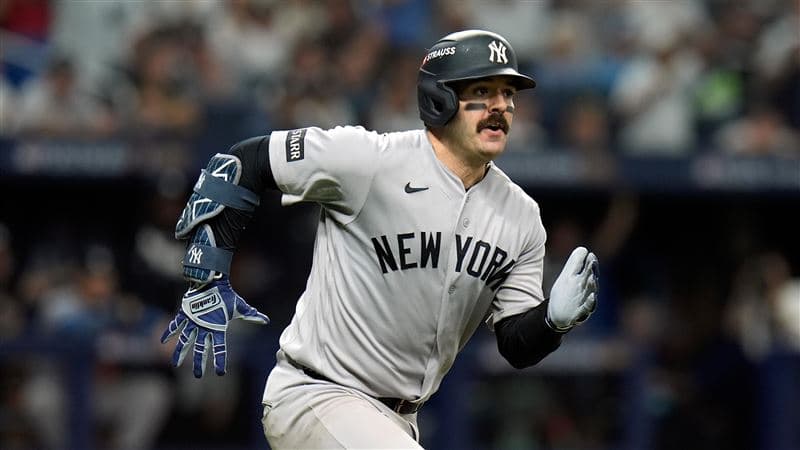 MLB／打破光芒7.2局無安打！他掃團隊首安卻硬拚三壘出局　洋基G1被完封（新聞配圖）