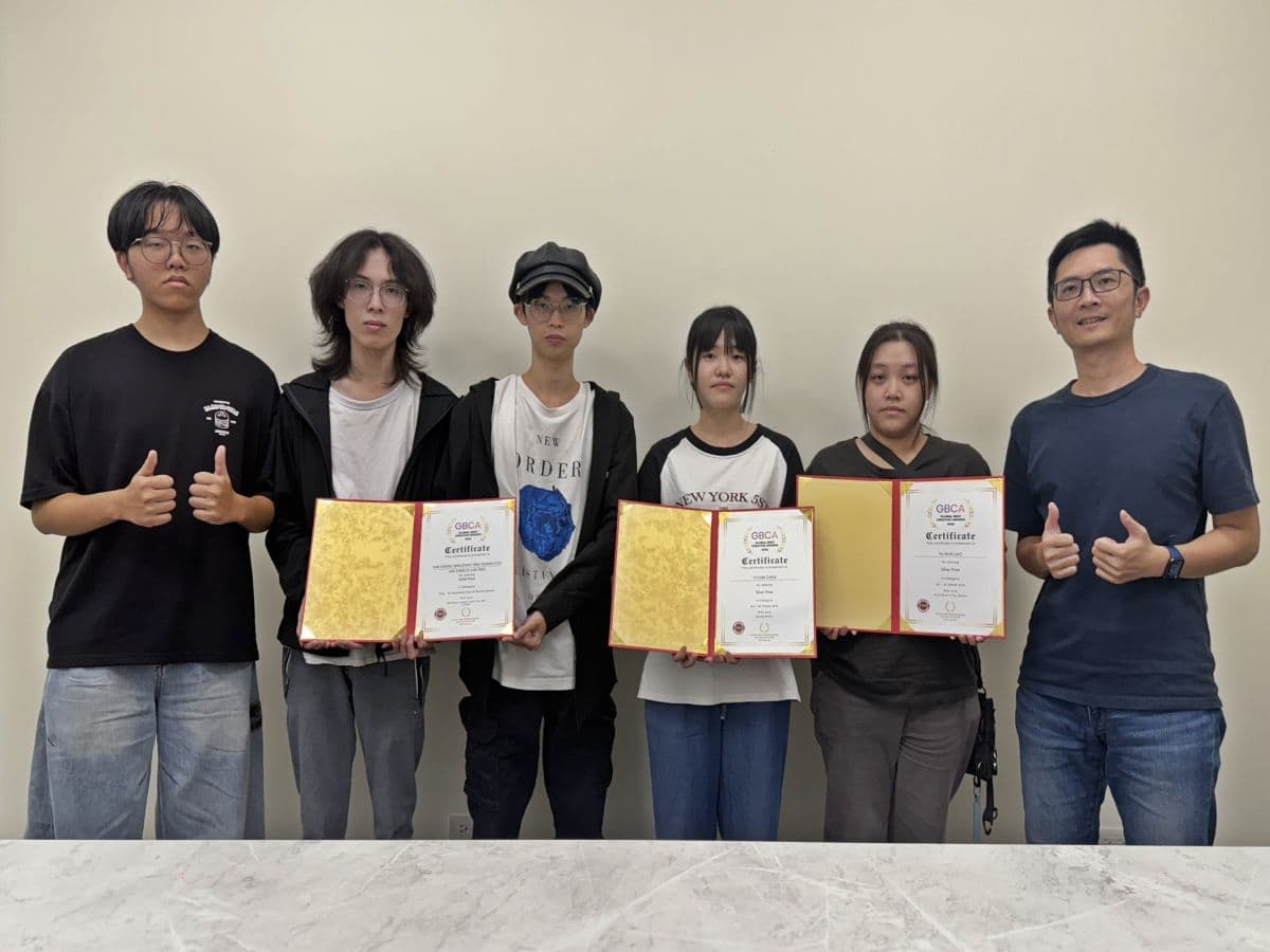 弘光科大多遊系學生運用AI 獲英國GBCA創意獎1金2銀(新聞配圖)