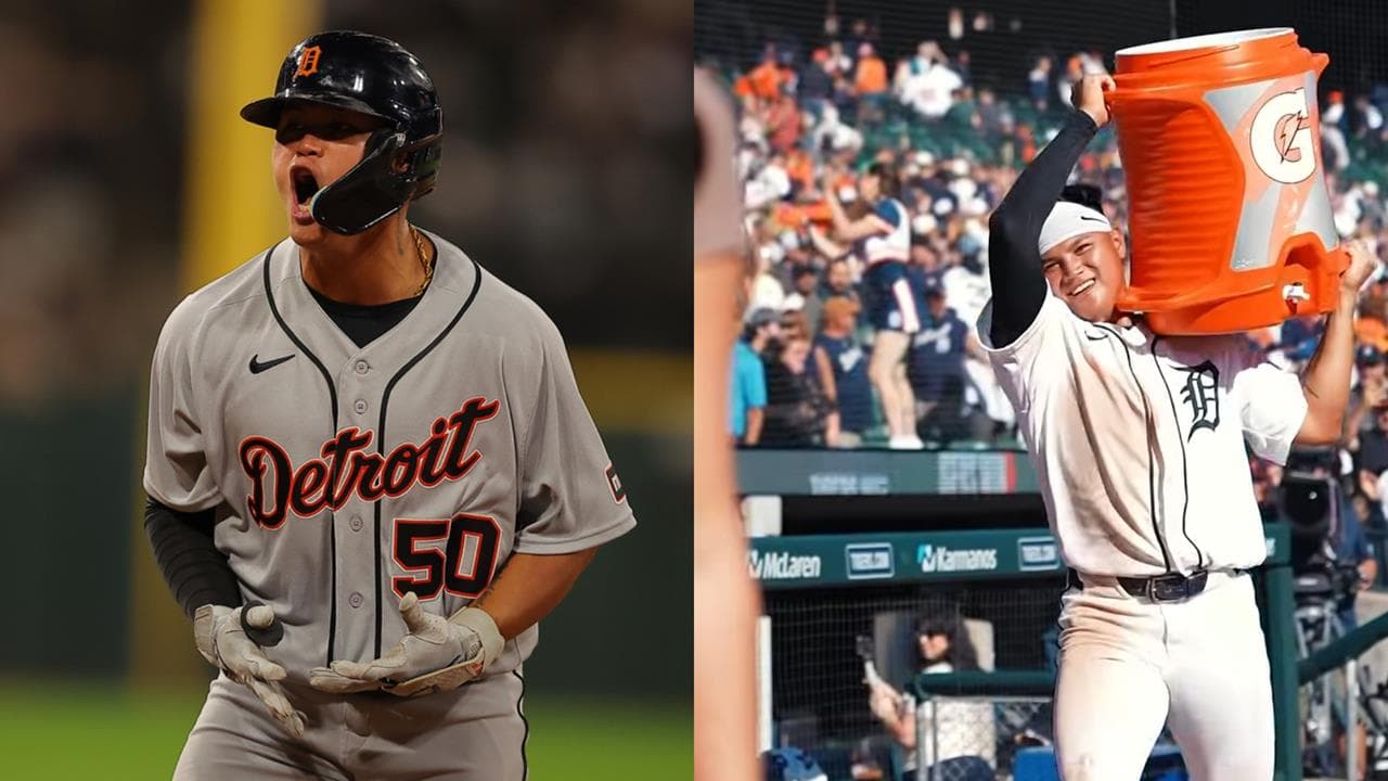MLB(影)/「台灣怪力男」李灝宇點燃反撲氣焰!帶頭扛冰桶嗨潑飲料慶祝網笑翻(新聞配圖)
