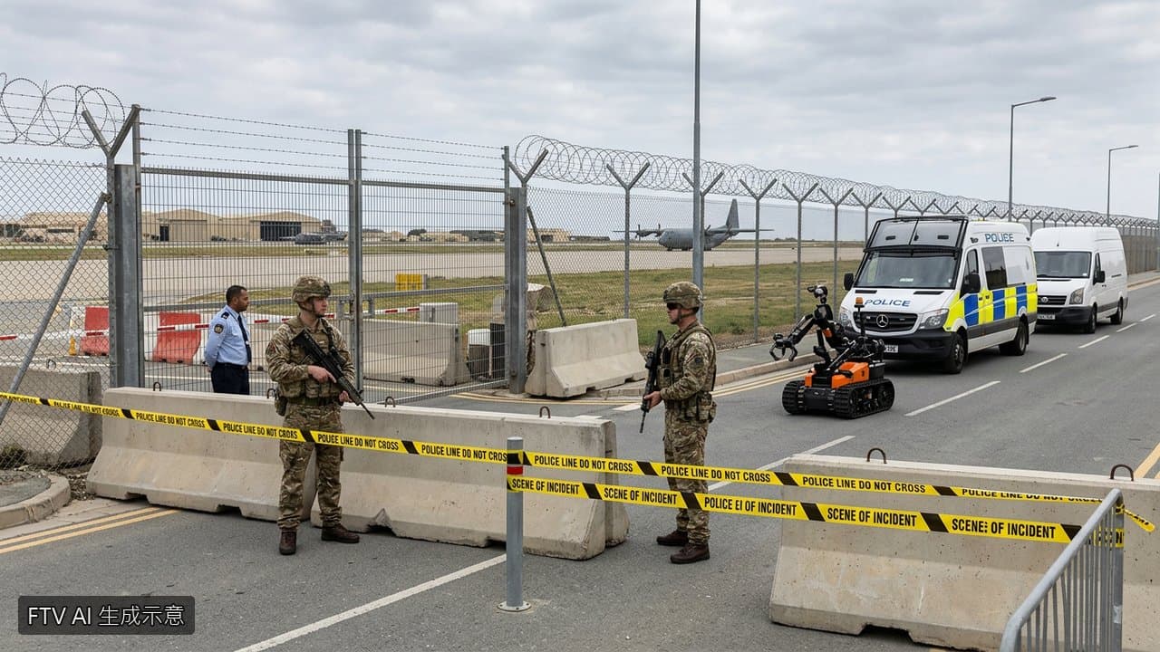 英空軍基地驚傳恐攻威脅 警逮捕5嫌疑涉伊朗動機(新聞配圖)