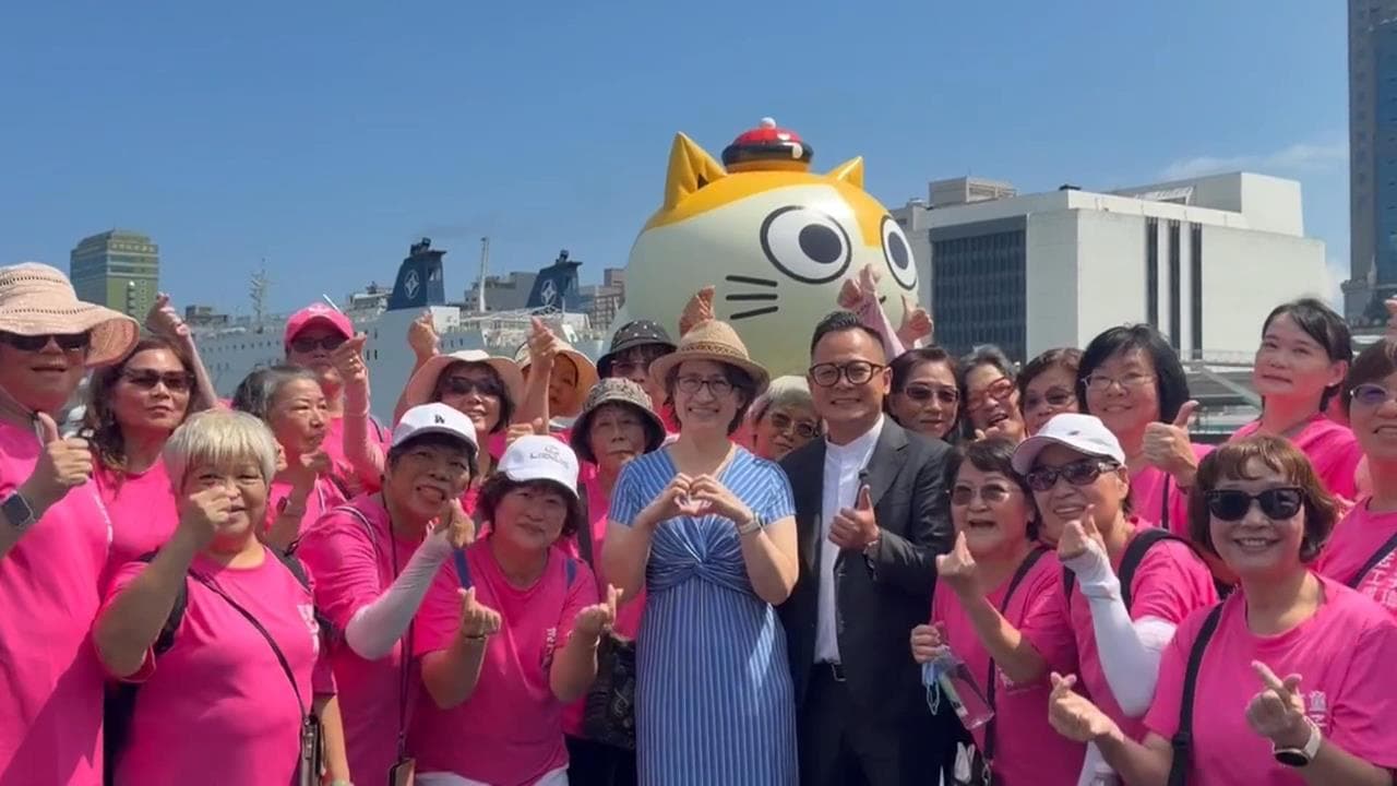 基隆選戰藍綠過招! 蕭美琴陪同童子瑋出席感恩禮拜(新聞配圖)