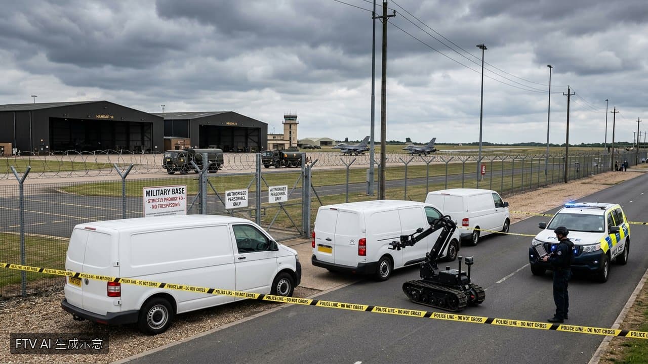 美軍空襲伊朗空軍基地遭威脅 英國警方逮捕5名涉恐嫌犯(新聞配圖)