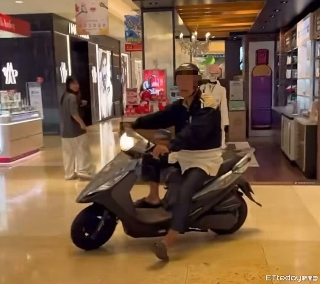 台中阿北騎車進新光三越逛一圈...顧客櫃姐傻眼　刻意滋擾罰3千（新聞配圖）