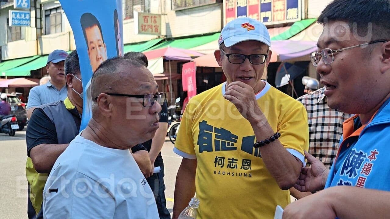 獨/捕獲野生柯志恩尪!隱身人群「愛相隨」 開口力挺妻酸對手(新聞配圖)