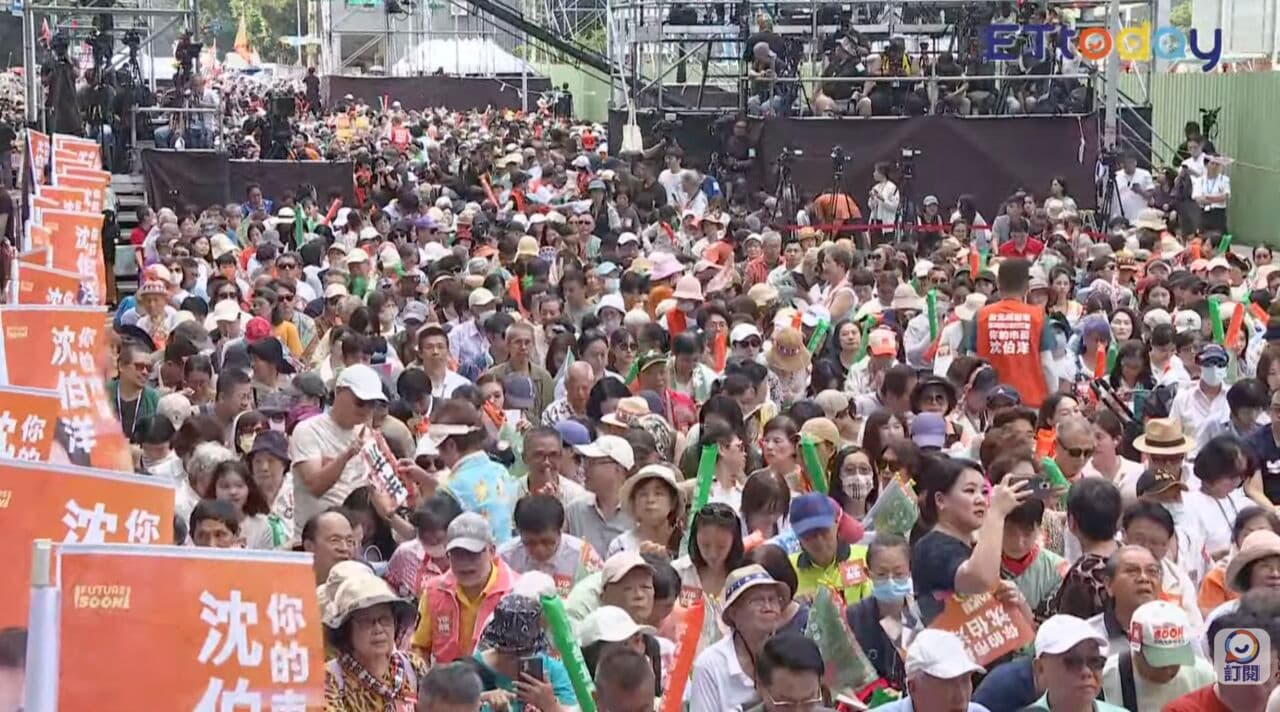 直擊/空拍照曝!「洋流」大批支持者提早到場 人潮已湧出林森南路(新聞配圖)