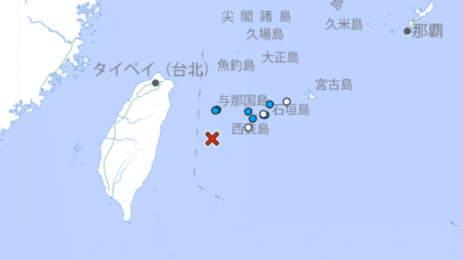 快訊/台灣規模5.9地震連日本也在搖!沖繩與那國島最大震度3 日本氣象廳測規模6.0(新聞配圖)