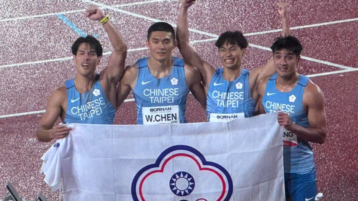 亞運》湊齊金銀銅！男子4X100接力隊摘銀　台灣再收田徑第3面獎牌（新聞配圖）