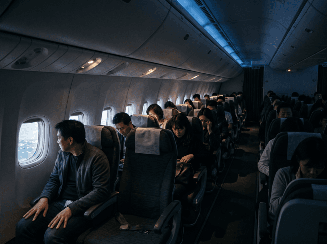 飛機起降「燈光調暗」 桃機揭原因:不是讓你睡覺(新聞配圖)