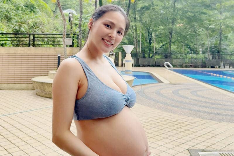 熊熊「孕晚期蕁麻疹失控」  全身大片紅疹照曝光（新聞配圖）