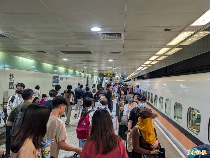 高鐵迎戰收假「超高峰」!區間車台中快速折返、全車自由座嘉義發2班(新聞配圖)