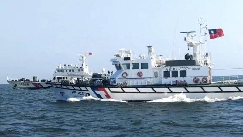 中國海警宣稱金門附近海域執法巡查 海巡署:純屬認知作戰(新聞配圖)
