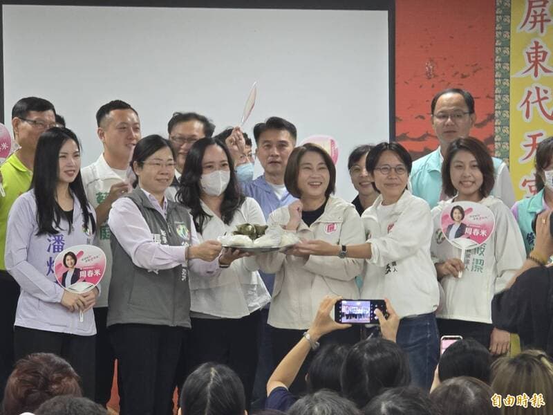 綠營女力南下助陣!周春米力挺梁育慈:盼打破屏東市30年魔咒(新聞配圖)