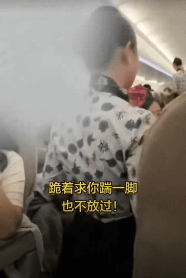 中國東航證實空服員向鬧事乘客下跪 全網痛批縱放惡人（新聞配圖）