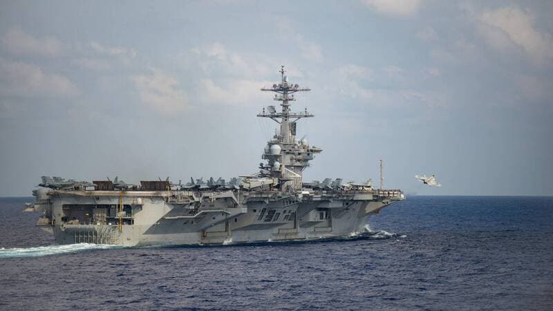 美軍再增兵9千人!3航艦打擊群最快10月底集結中東(新聞配圖)