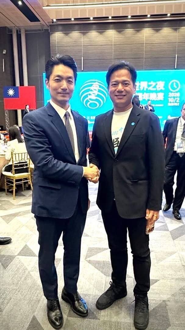 出席加盟產業晚會巧遇 邱臣遠稱蔣萬安為他加油打氣(新聞配圖)
