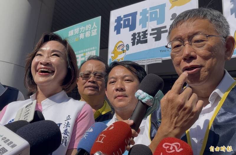 雙柯首度合體掃街被酸「這柯都一樣」 柯志恩回應「這柯不一樣」質疑（新聞配圖）