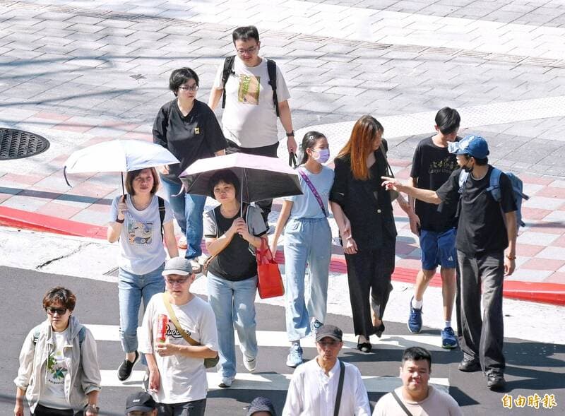 週日偏熱溫差大 中南部飆36度（新聞配圖）