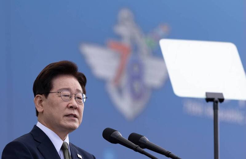 南韓總統李在明支持率跌破4成 無黨籍議員韓東勛角逐總統被看好(新聞配圖)