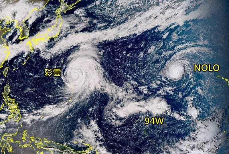 三颱共舞? 彩雲變胖轉強颱、小熊颱風將生成 還有颶風跨界來(新聞配圖)