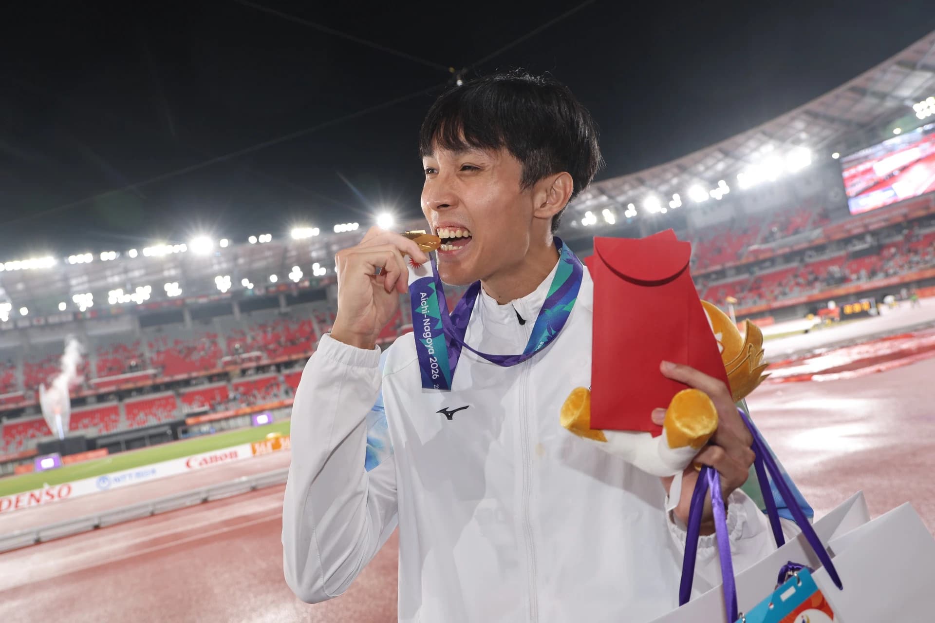 【亞運田徑】傅兆玄摘歷史首金坦言「完全沒想過」 450萬獎金與家人分享改善生活(新聞配圖)