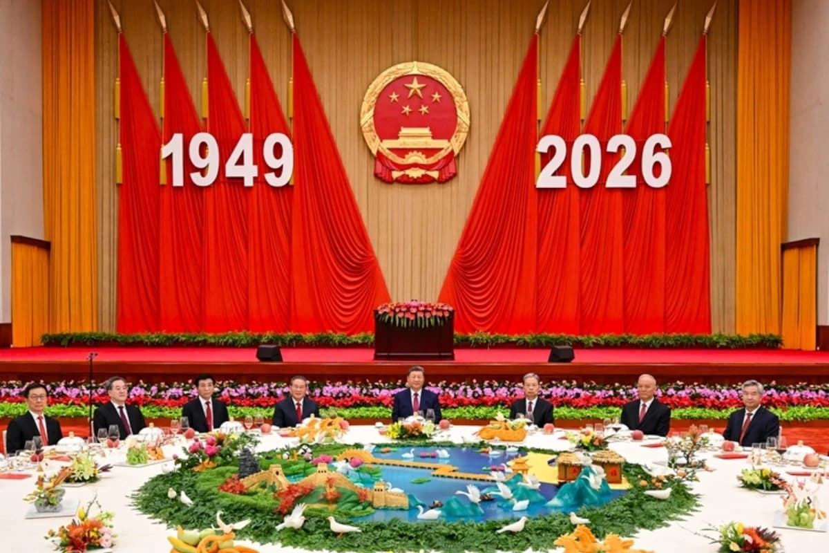 中國舉行建國77周年招待會　習近平再提打擊台獨和推進兩岸統一（新聞配圖）