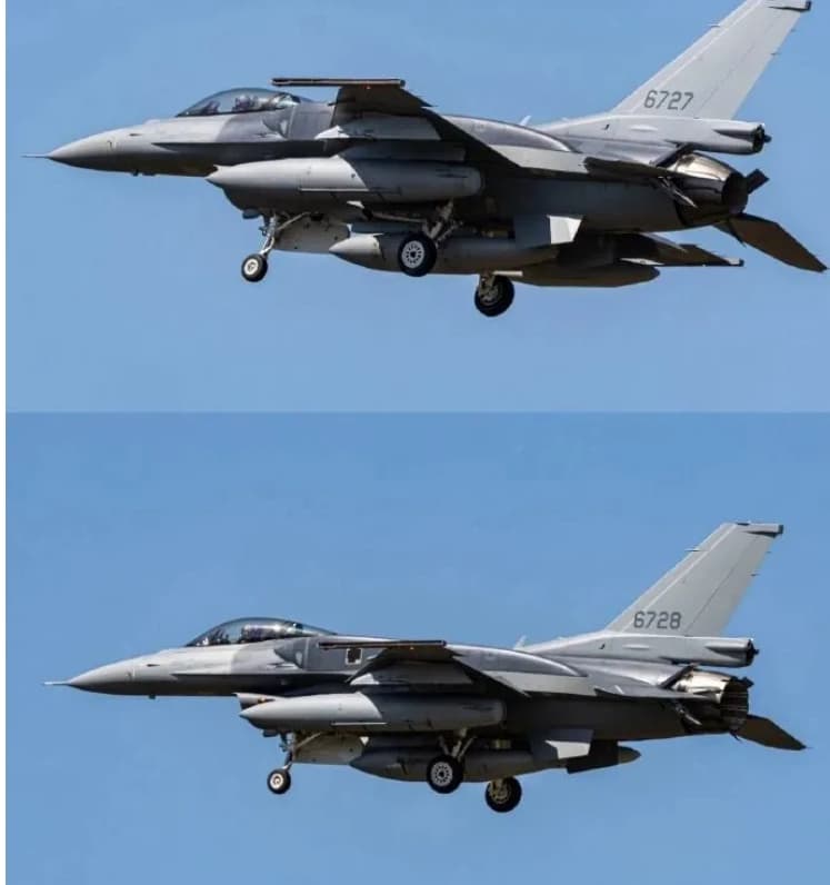 (影) 編號6727、6728!首批2架F-16新戰機飛抵台東 空軍曝後續進度(新聞配圖)