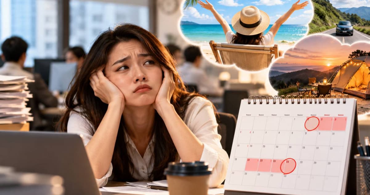 4天連假沒了別哭!翻行事曆見「連2週只上4天」 151萬人嗨翻(新聞配圖)