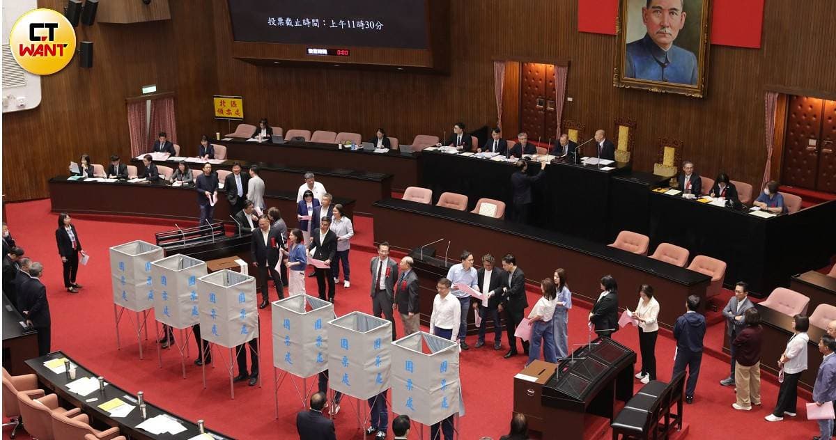 監察院人事同意權案記名表決　藍白聯手全面封殺（新聞配圖）