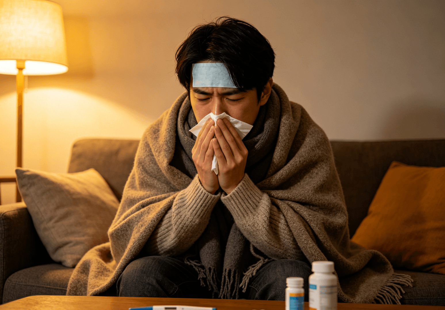 秋天溫差大易感冒!醫提醒:保暖、睡眠、通風缺一不可(新聞配圖)