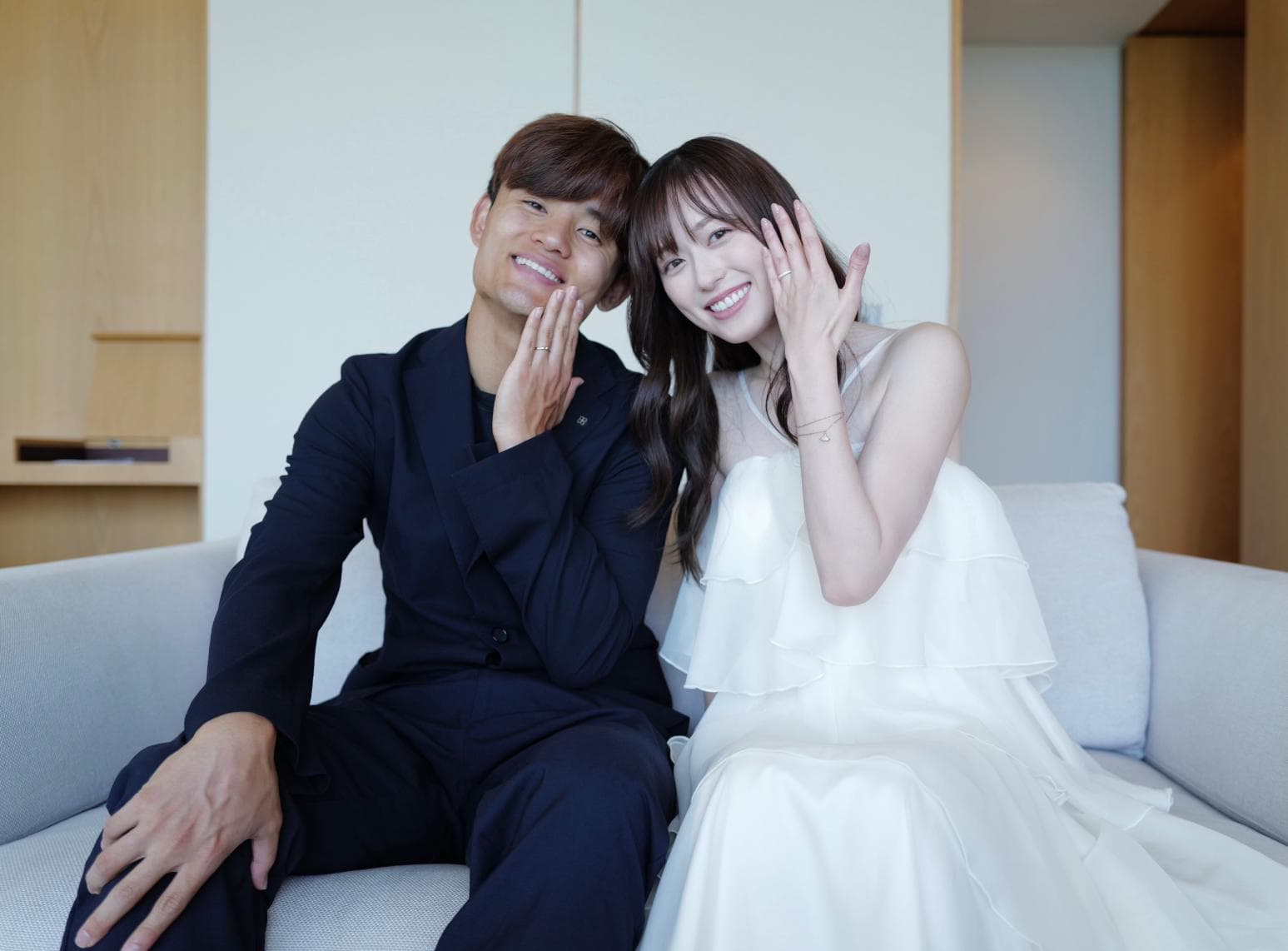 日女星福原遙閃嫁「日本梅西」久保建英 曬婚戒證實喜訊(新聞配圖)