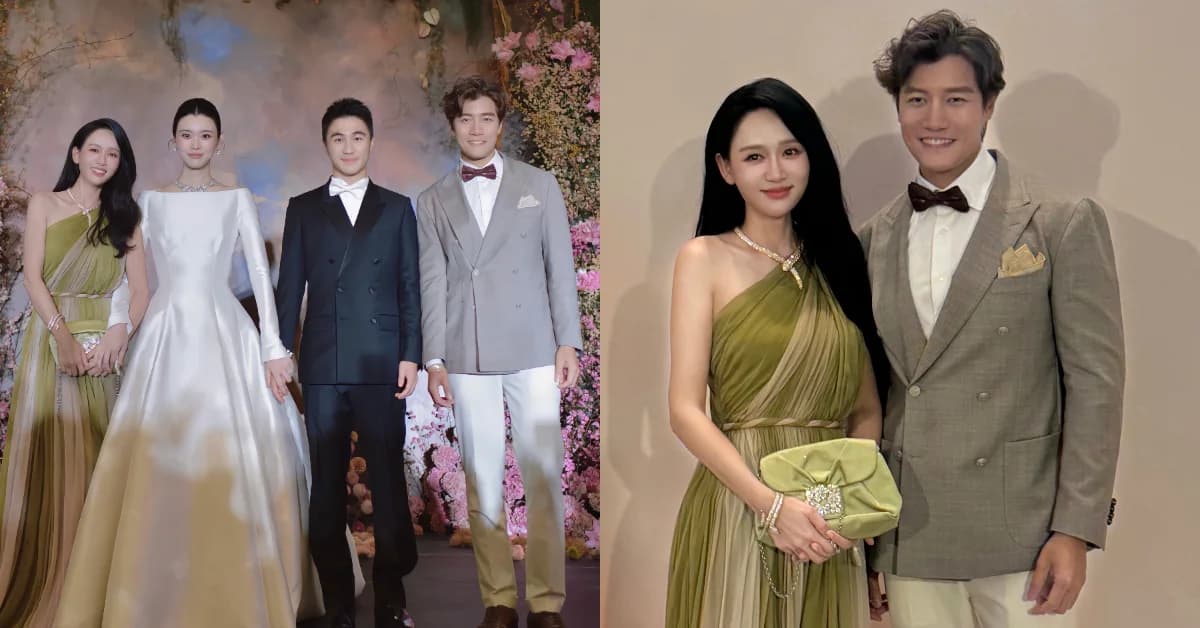 這次不揹愛馬仕了！陳喬恩戴「千萬寶格麗珠寶」吃喜酒，RV手拿包低調陪襯（新聞配圖）