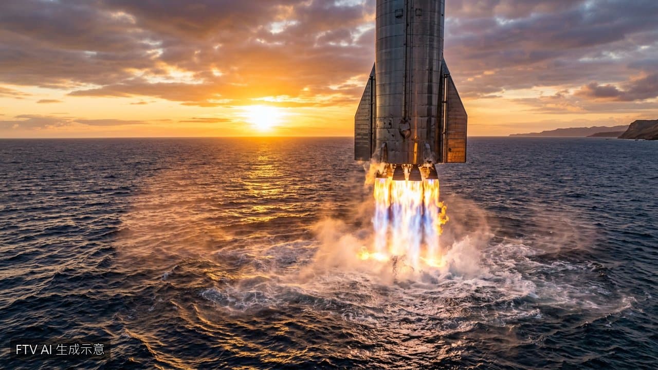 SpaceX星艦完成軌道飛行 降落太平洋側翻爆炸(新聞配圖)