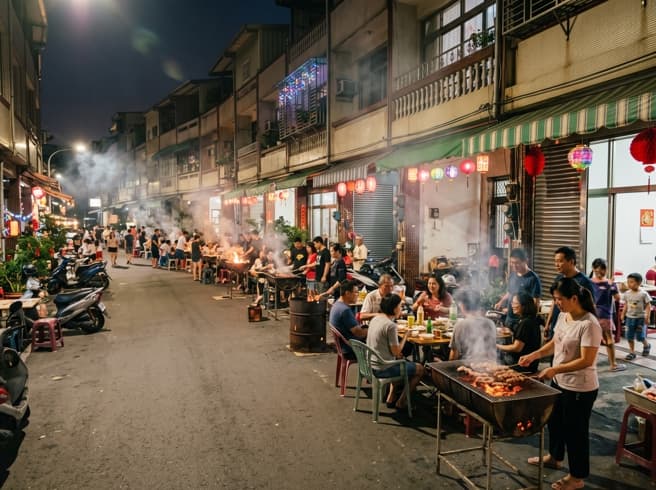 沒人揪烤肉!去台南「帶手搖飲坐下」他免費吃3天:根本不認識(新聞配圖)
