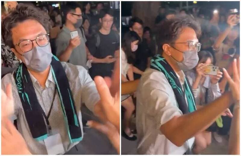 好酸!支持者送禮沈伯洋 喊「不要丟在路邊」笑翻網友(新聞配圖)