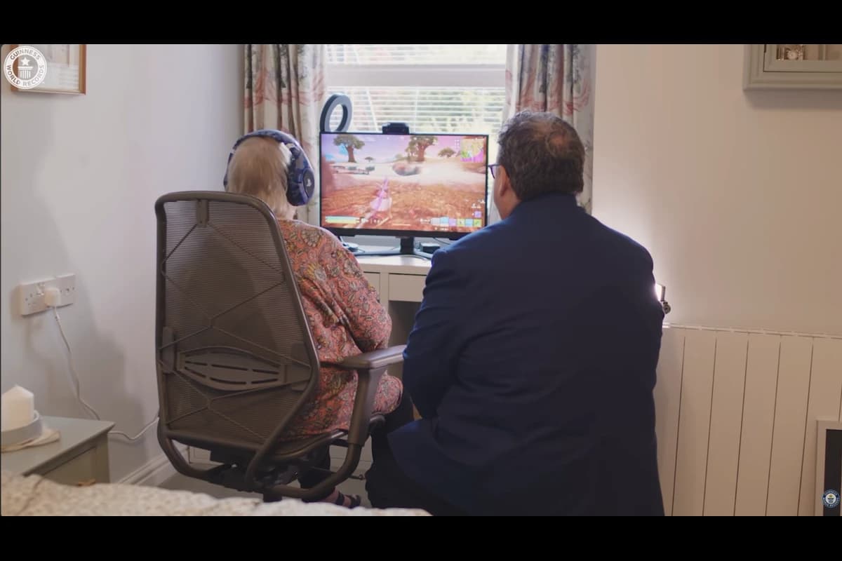 孫子一句「沒人看」激起鬥志!78歲阿嬤狂玩《Fortnite》 如今成金氏紀錄保持人(新聞配圖)