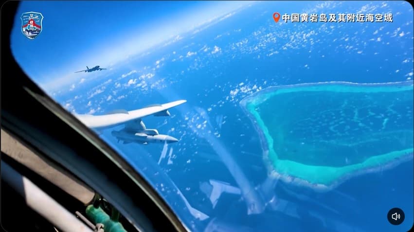 (影)中國國慶前「戰備警巡」黃岩島 喊話直嗆「南海仲裁是無效廢紙」(新聞配圖)