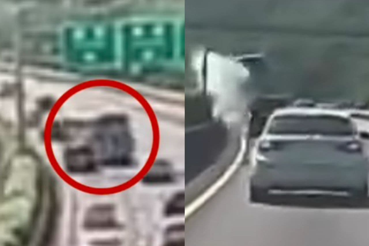 國3遊覽車驚險「橫移3車道」撞護欄!41人車上6傷 網友嚇喊:以為他睡著了(新聞配圖)