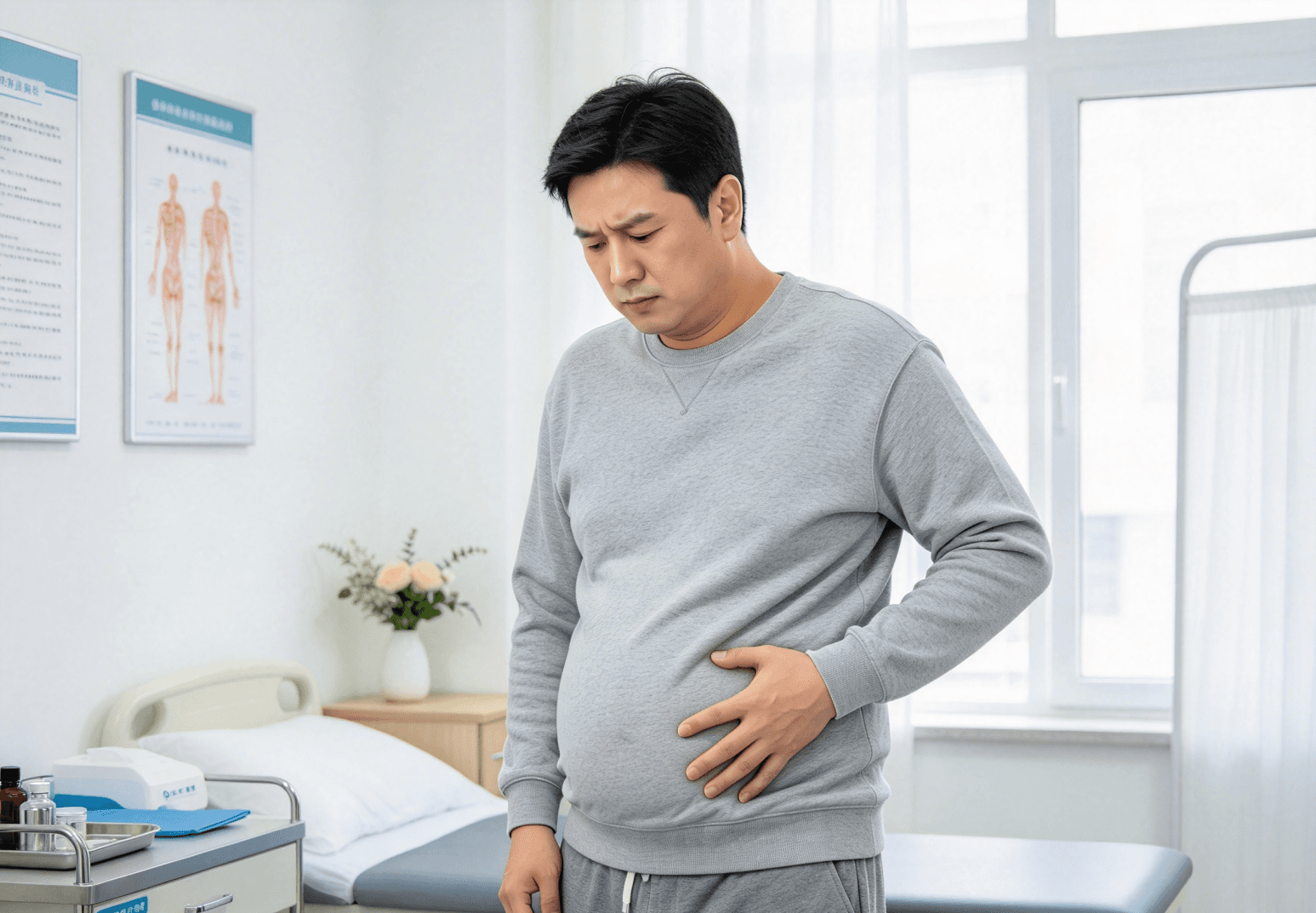 30歲男常腹脹、月瘦4公斤 確診已胃癌第4期(新聞配圖)