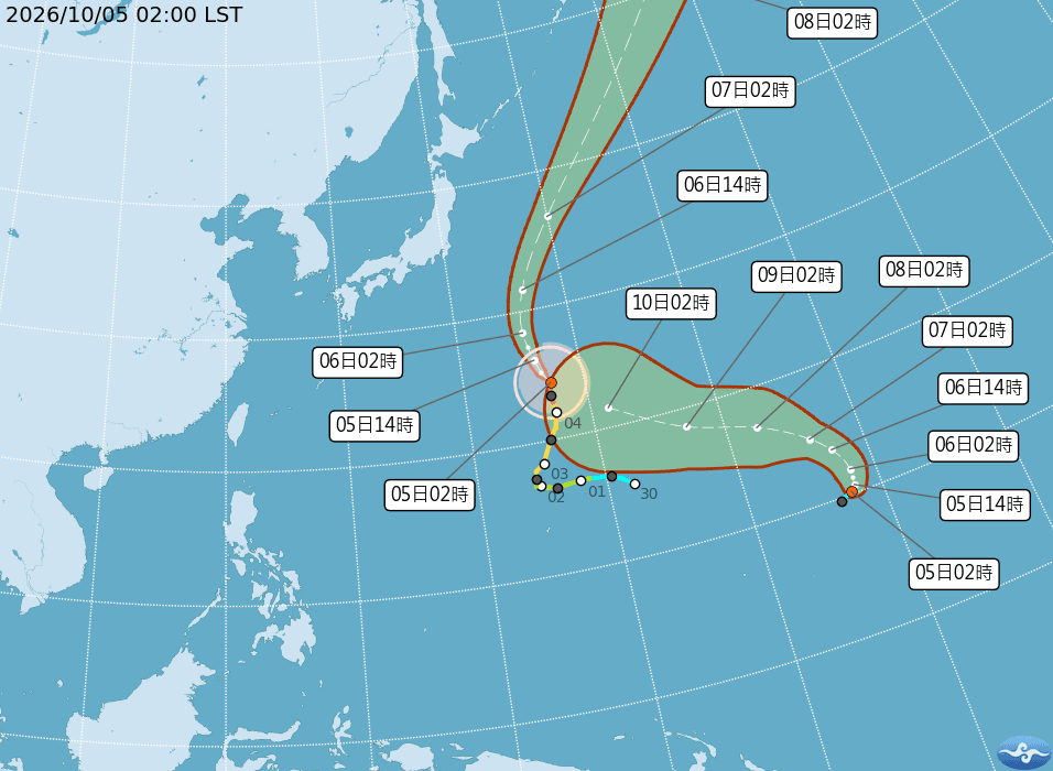 恐3颱共存!小熊颱風估今生成 北部雨最大、低溫探16度(新聞配圖)